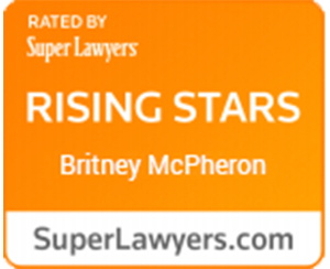 Rated by Super Lawyers Britney McPheron SuperLawyers.com